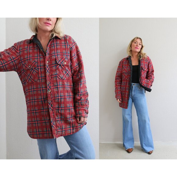 1990's Vintage Northwest Territory Quilted Jacket ~ Men's MD Women's Medium LG